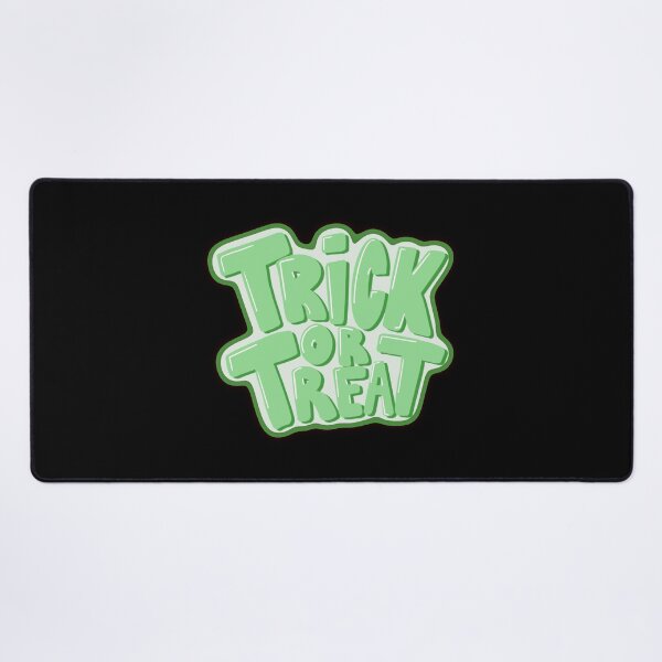 Item preview, Halloween Trick or Treat Green Simple Text Design by ZeesDesign on Redbubble designed and sold by ZEESDESIGN.