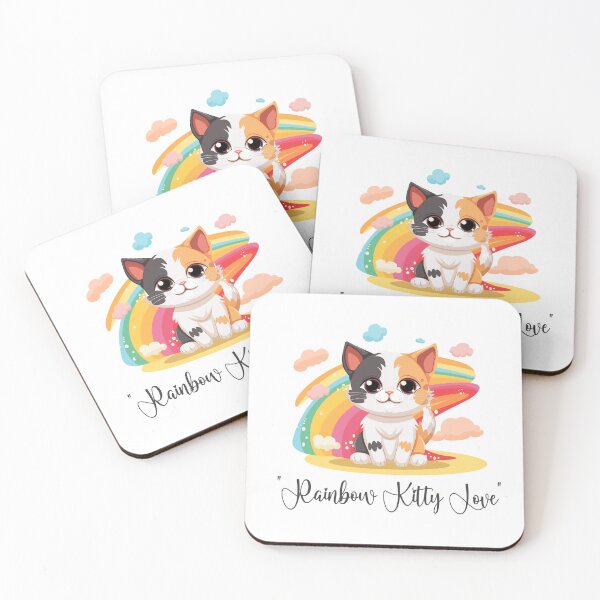 Item preview, Cute Cat, Rainbow Kitty Love, Rainbow Cat designed and sold by maxleengraphix.