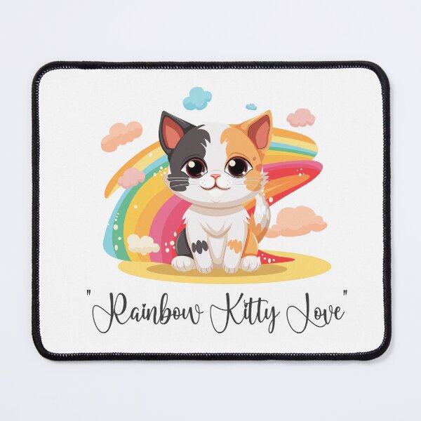 Item preview, Cute Cat, Rainbow Kitty Love, Rainbow Cat designed and sold by maxleengraphix.