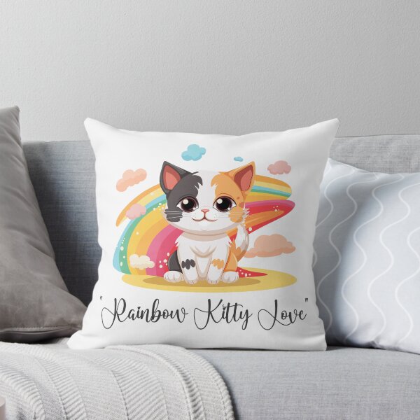 Item preview, Cute Cat, Rainbow Kitty Love, Rainbow Cat designed and sold by maxleengraphix.