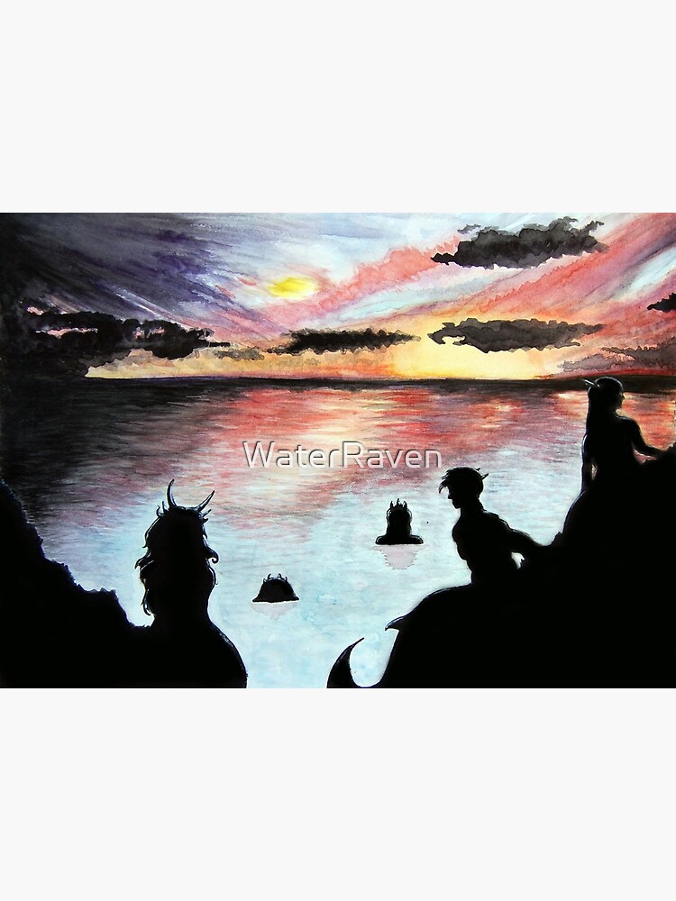 Mermaids at Sunset by WaterRaven