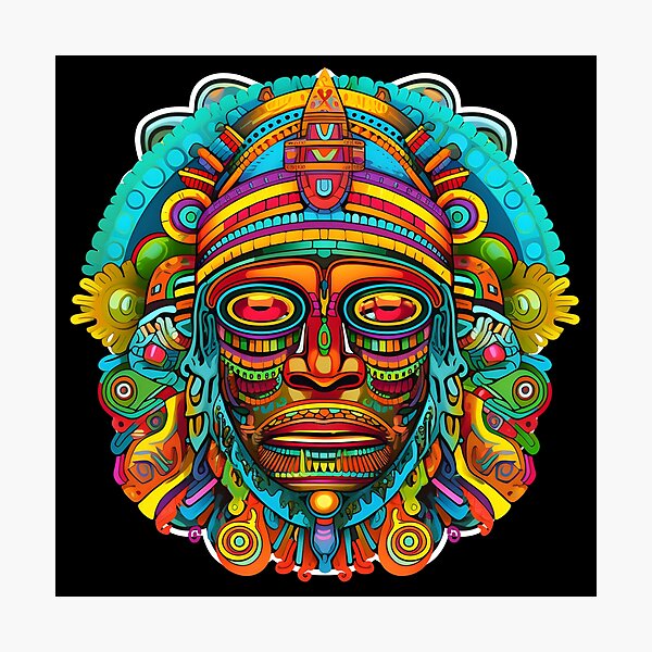 Item preview, Psychedelic Olmec Priest: Channeling Ancient Mysteries designed and sold by Mr.Psychedelia.