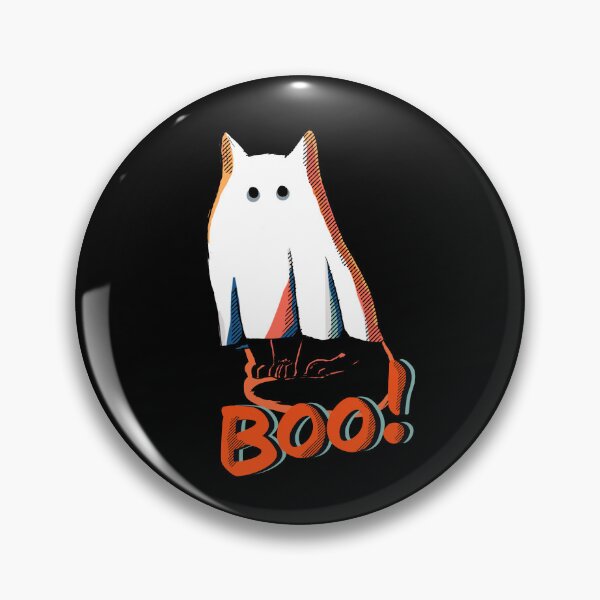 Item preview, Ghost Cat says Boo designed and sold by eecookart.