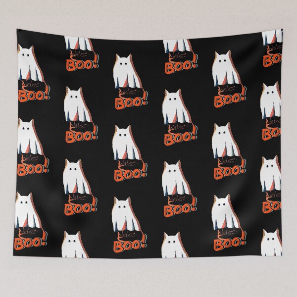 Item preview, Ghost Cat says Boo designed and sold by eecookart.