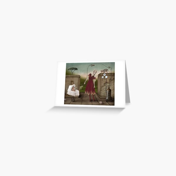 Meine zartliche Kinderfrau Greeting Card