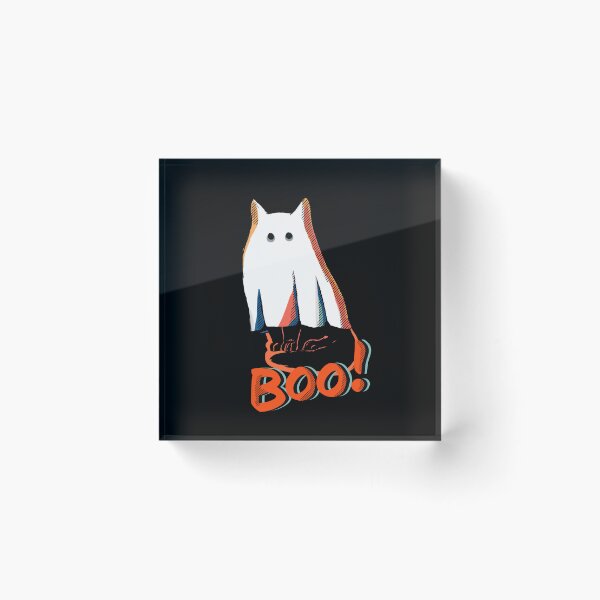 Item preview, Ghost Cat says Boo designed and sold by eecookart.