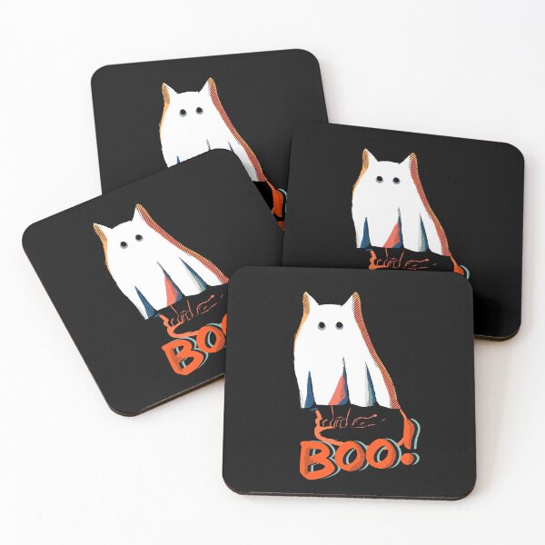 Item preview, Ghost Cat says Boo designed and sold by eecookart.
