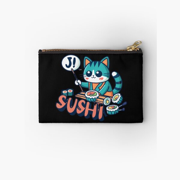 Item preview, Cute Cat Making Sushi in Japan designed and sold by JurenArt.
