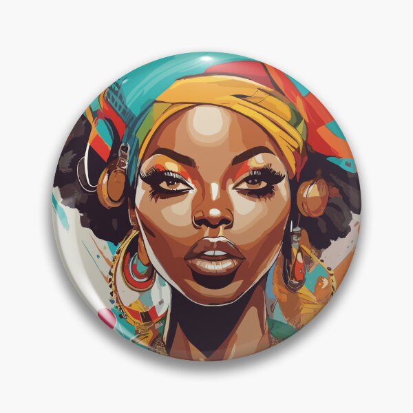 Item preview, Afrobeats Black Woman Contemporary Urban Art designed and sold by AiPixals.