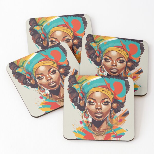Item preview, Afrobeats Black Woman Contemporary Urban Art designed and sold by AiPixals.