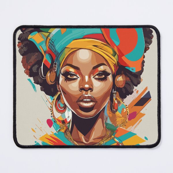 Item preview, Afrobeats Black Woman Contemporary Urban Art designed and sold by AiPixals.