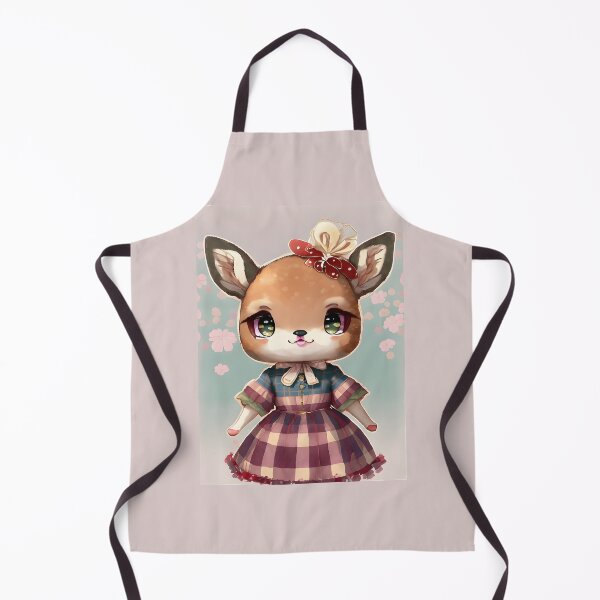 Item preview, Cute Victorian Steampunk Plaid Watercolor Flower Anime Feminine Deer designed and sold by ScarletGoldenOx.