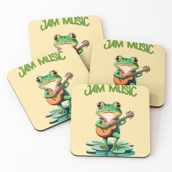 Item preview, Frog Playing Guitar Jam Music designed and sold by netfires.