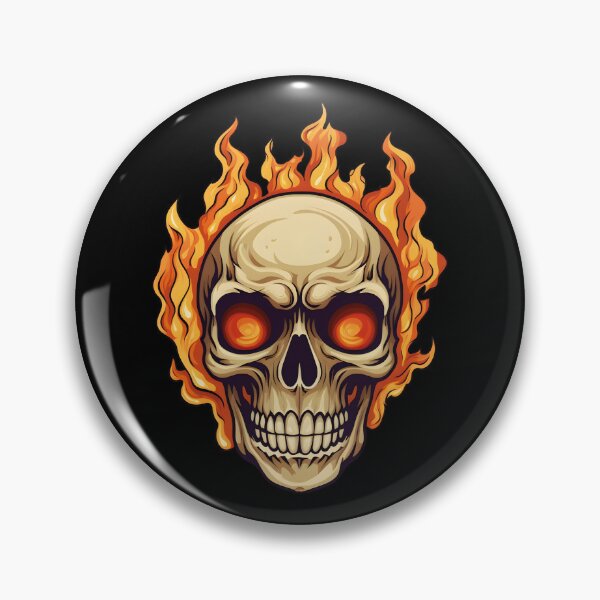 Item preview, Eternal Fire Skull, A Symbol of Endless Spirit designed and sold by StickerOrb.