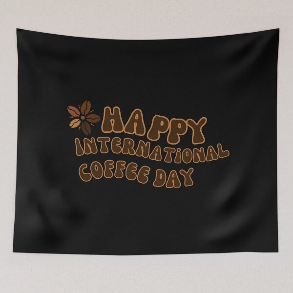 Item preview, Happy International Coffee Day - Coffee Bean Flower designed and sold by Wiss2Arts.