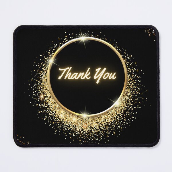 Item preview, Thank you-Golden luster designed and sold by MrDeebshop.