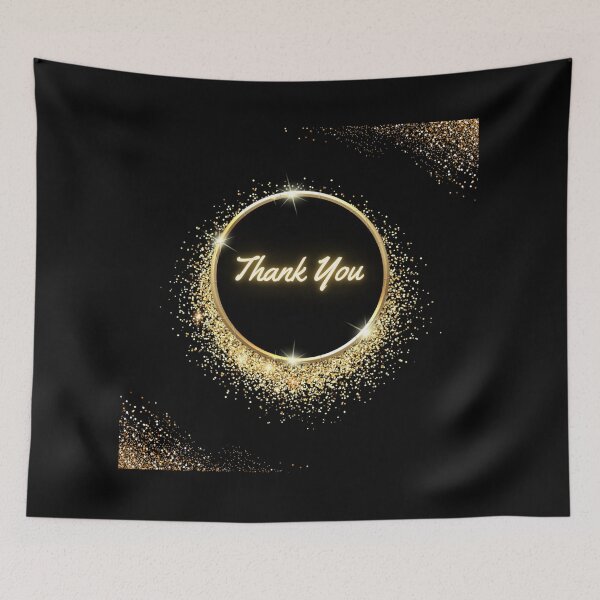 Item preview, Thank you-Golden luster designed and sold by MrDeebshop.