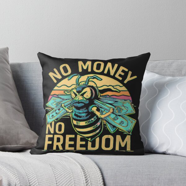 Item preview, no money no freedom bee t-shirt design Vintage designed and sold by phanomporn.
