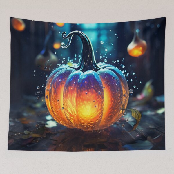 Item preview, Stunning glass blown pumpkin print designed and sold by dcrc.