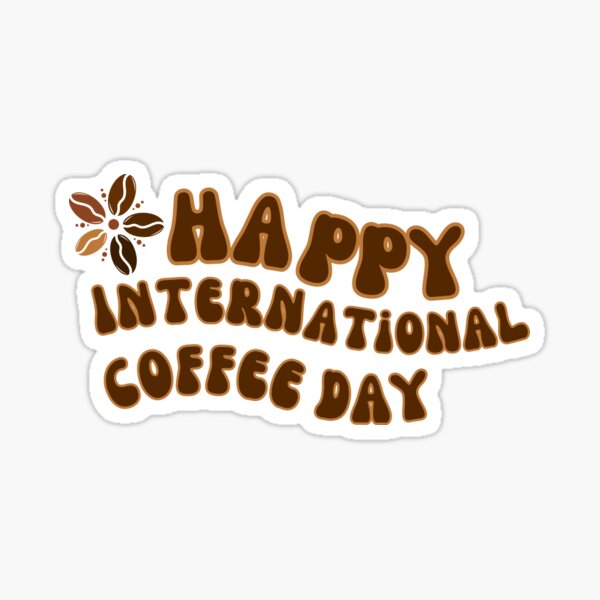 Item preview, Happy International Coffee Day - Coffee Bean Flower designed and sold by Wiss2Arts.