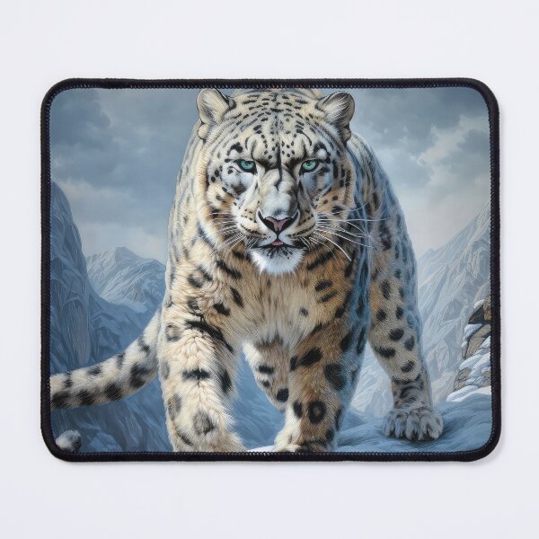 Item preview, Snow Leopard in Winter designed and sold by Elisabeth Lucas.