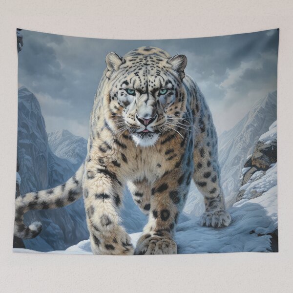 Item preview, Snow Leopard in Winter designed and sold by Elisabeth Lucas.