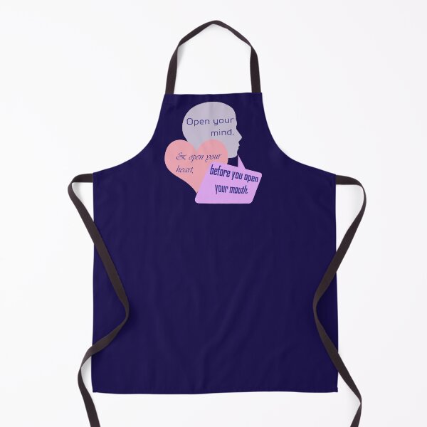 Item preview, Open Your Mind and Heart Before Your Mouth pastel colors designed and sold by Karen Simon.
