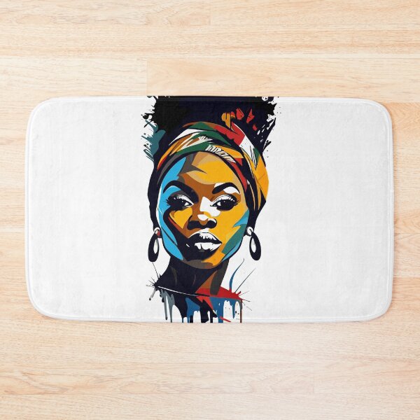 Item preview, Black Woman Abstract Contemporary Urban Art designed and sold by AiPixals.