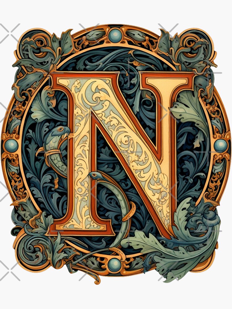 celtic-letter-n-sticker-for-sale-by-fineartspro-redbubble
