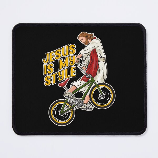 Item preview, Christ on a Bike - BMX Jesus designed and sold by ChristlikeMerch.