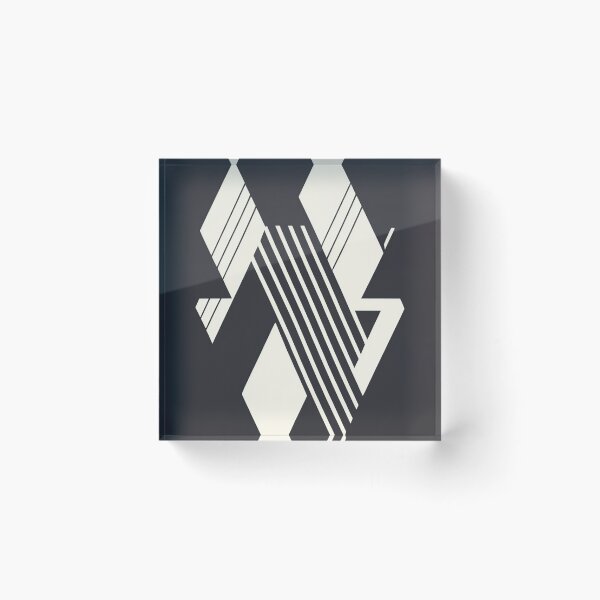 Item preview, Contemporary Geometric Monochromes in Bridging Dimensions designed and sold by Purple-Glow.