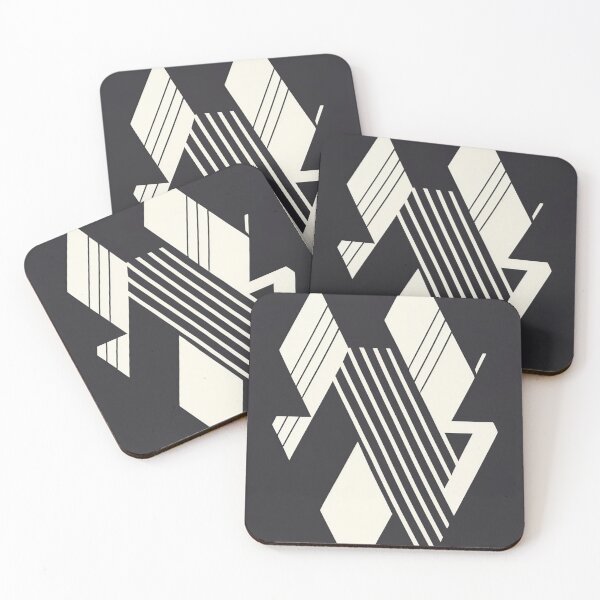 Item preview, Contemporary Geometric Monochromes in Bridging Dimensions designed and sold by Purple-Glow.
