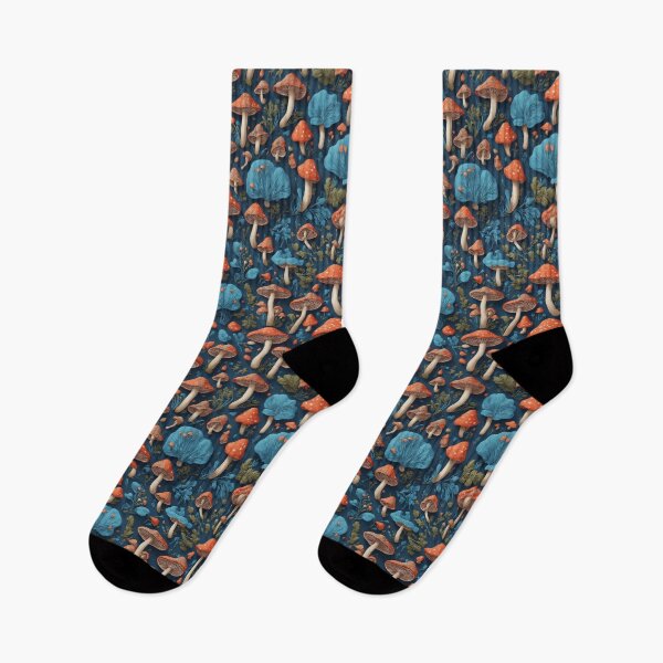 Item preview, Orange Mushrooms pattern designed and sold by DJALCHEMY.