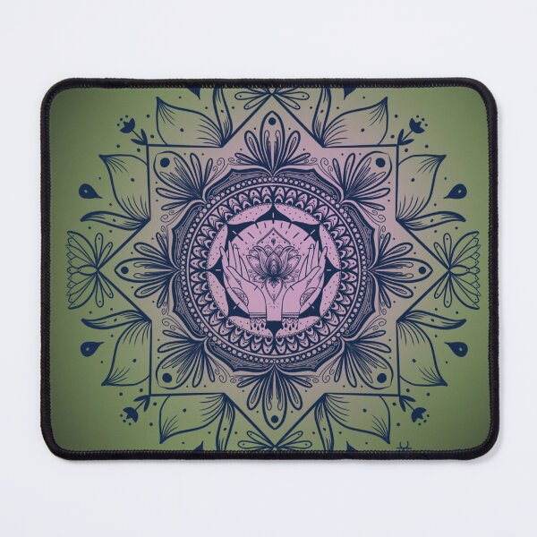 Item preview, Healing Garden - Hands and Lotus Mandala designed and sold by Kara Cooper.
