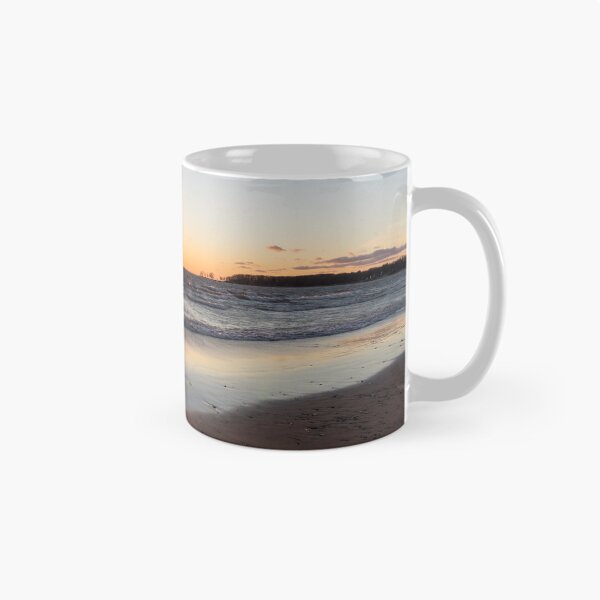 Item preview, Resplendent Sunset with Waves - Lorraine Bay Private Beach on Lake Erie North Shore designed and sold by Georgia Mizuleva.