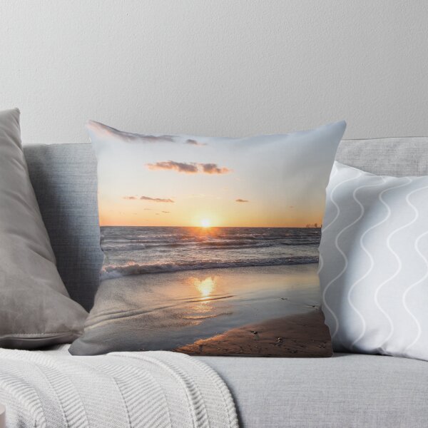 Item preview, Resplendent Sunset with Waves - Lorraine Bay Private Beach on Lake Erie North Shore designed and sold by Georgia Mizuleva.