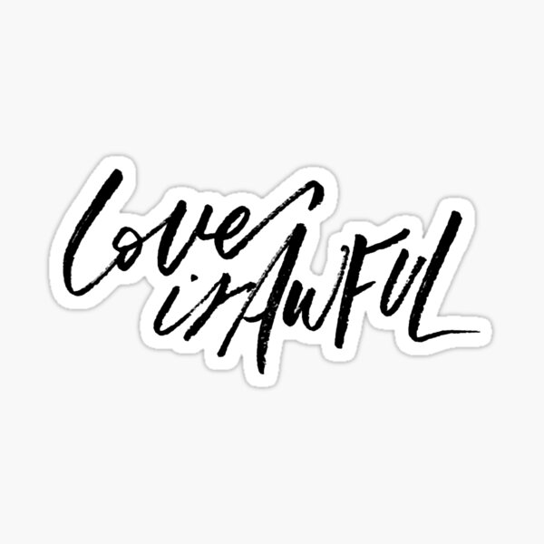 Vista previa del artículo con la obra «El amor es horrible - Fleabag», diseñado y vendido por eklettering.