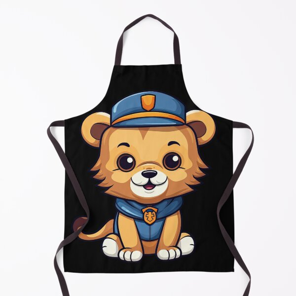 Item preview, Cute Kawaii Lion with Captain Uniform designed and sold by eyestetix.