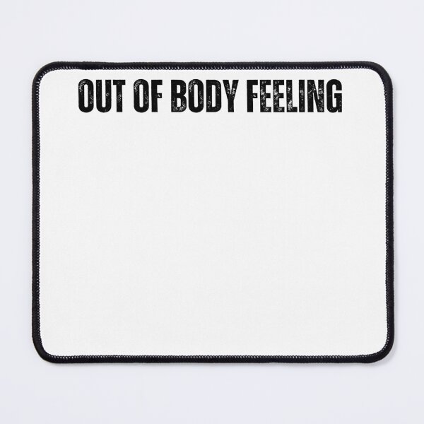 Item preview, out of body feeling black and white Quote sticker tshirt designed and sold by Mindlimes.
