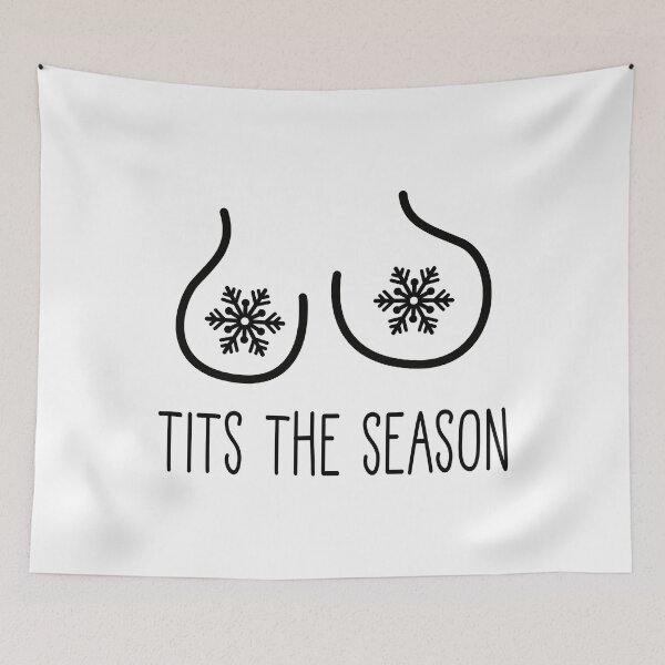 Item preview, Funny Boobie Tits The Season Sarcasm Christmas Gifts designed and sold by JaimiMartine.