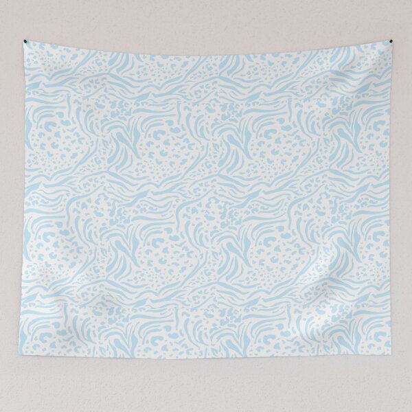 Item preview, Pastel Blue Cheetah Zebra Print Shadows designed and sold by AltBerry.
