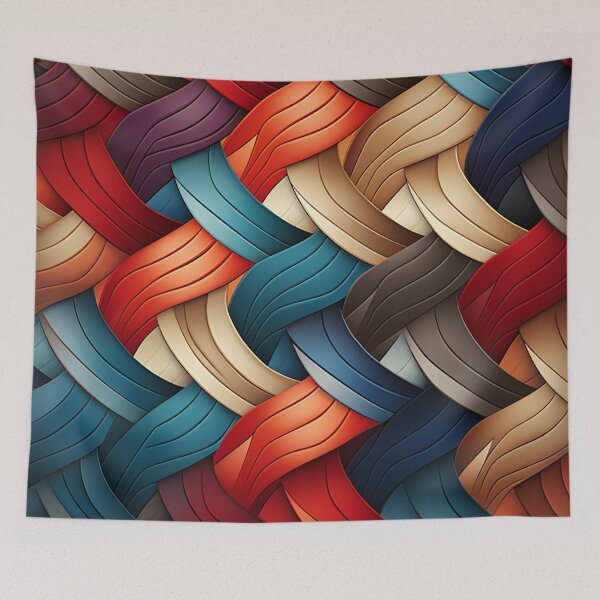 Item preview, Elegant Harmony: Colorful Classical Hook Patterns designed and sold by PaintbrushPlace.