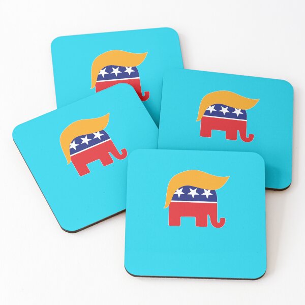 Item preview, Logotipo de pelo de elefante republicano republicano de Donald Trump designed and sold by Lennoancaster.