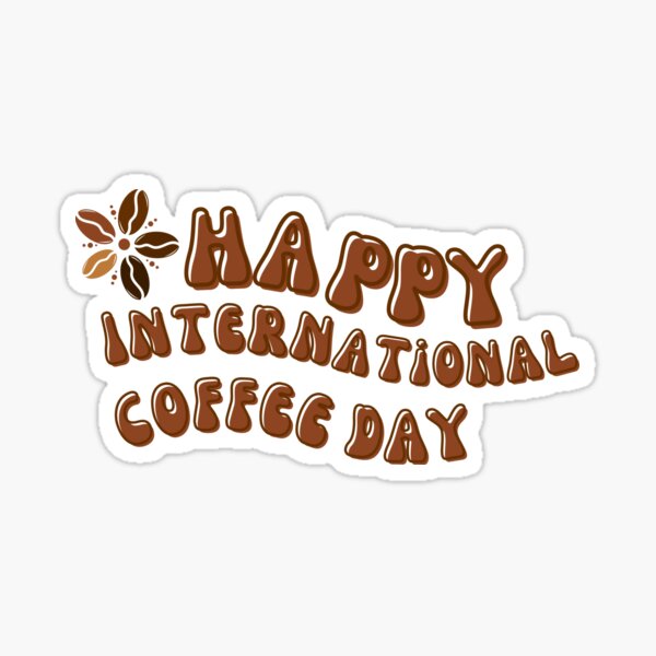 Item preview, Happy International Coffee Day - Coffee Bean Flower designed and sold by Wiss2Arts.