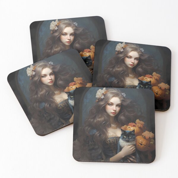Item preview, Elegance Meets Enchantment: Halloween Rococo Portrait designed and sold by DeenaDee.