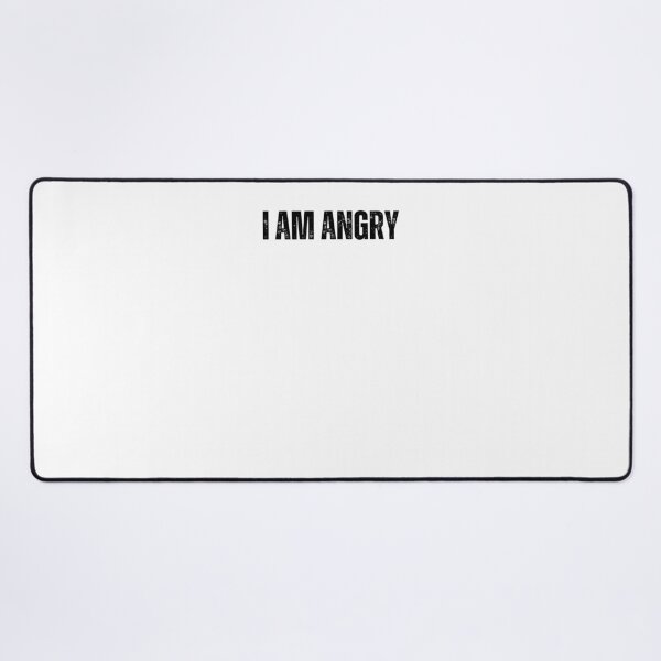 Item preview, i am angry black and white Quote sticker tshirt designed and sold by Mindlimes.