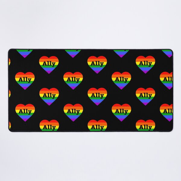 Item preview, LGBTQ Ally rainbow heart design designed and sold by Rachel the Artist .
