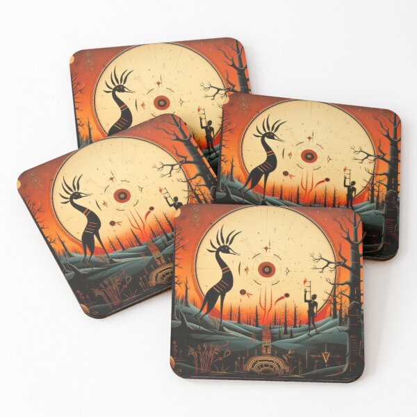 Item preview, Kokopelli Abstract 4 designed and sold by Quips-n-Gifts.
