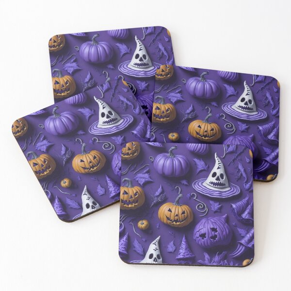 Item preview, Violet Halloween Pattern 3D Pumpkins designed and sold by Asil-Shop.