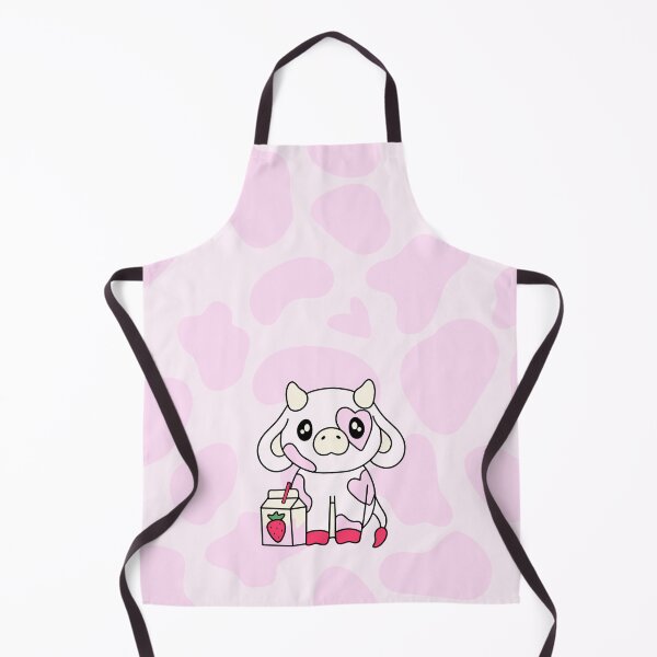 Item preview, Cute Pink Strawberry Cow Kawaii Strawberry Milk Cow designed and sold by HayleeDesigns.